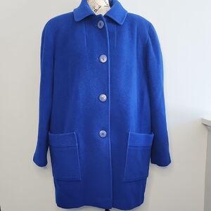 Royal Blue Pea Coat Size 14